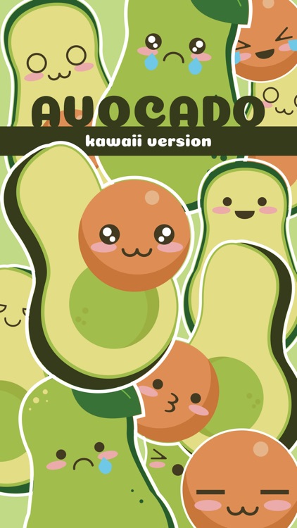 Avocado Emoji - Kawaii Version