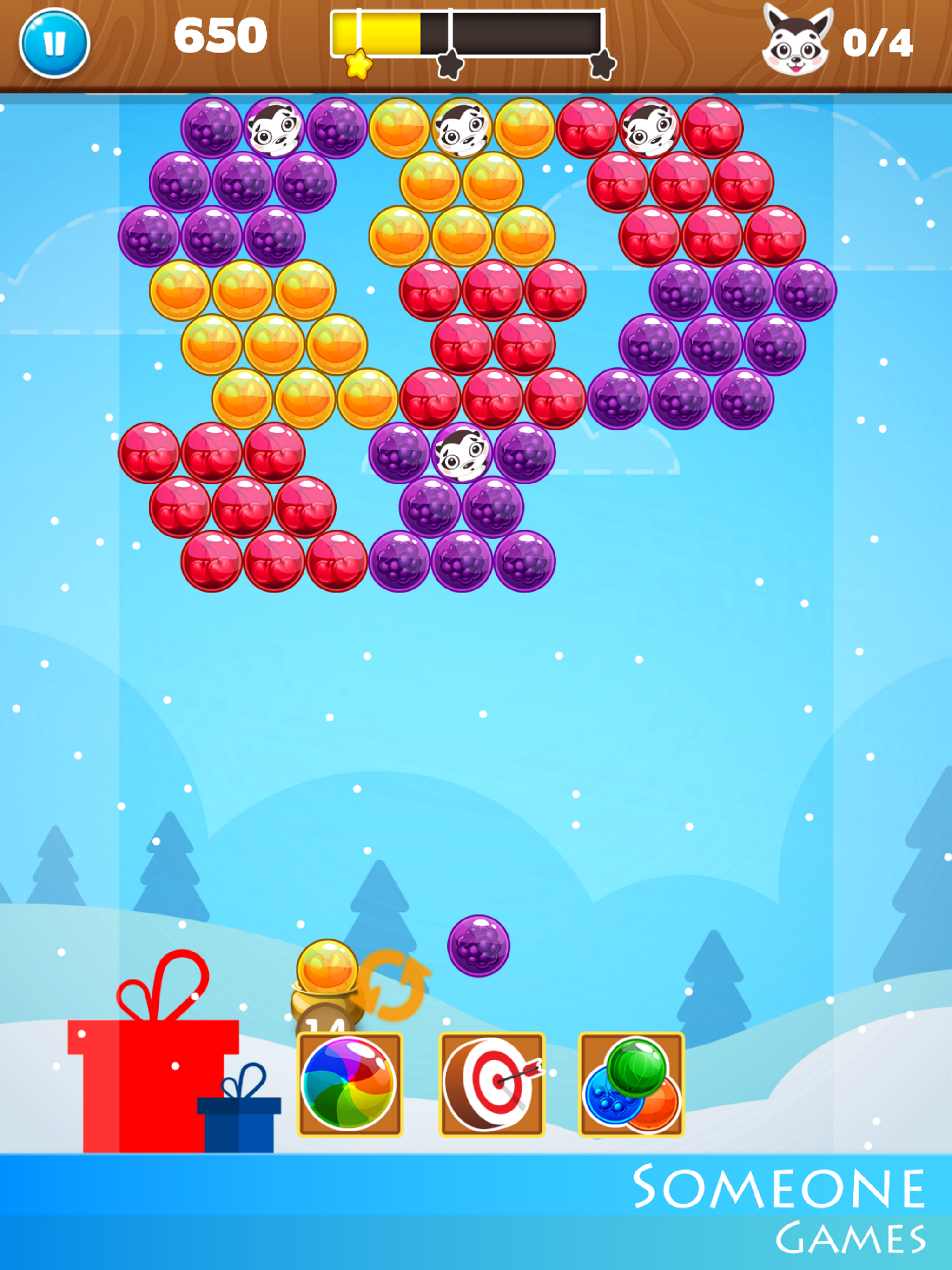 Bubble Shooter Christmas Eve
