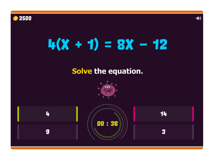 Solving Equations integers