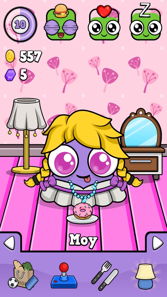 #1. Moy 4 - Virtual Pet Game (iOS) By: Frojo Apps