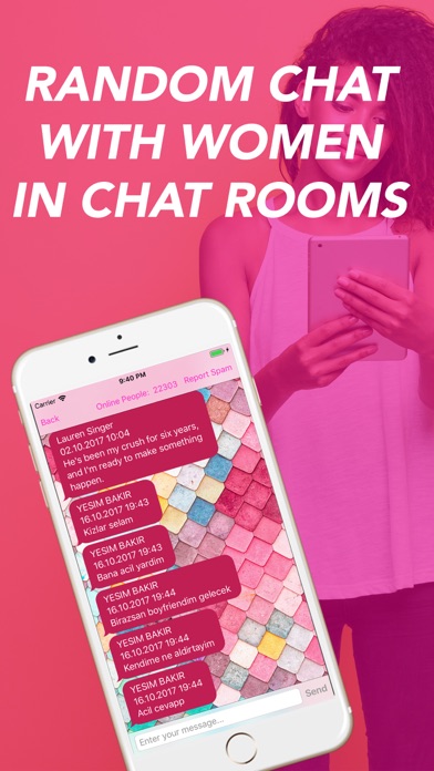 Screenshot #3 pour WOMANLY Women Chat Group Maker