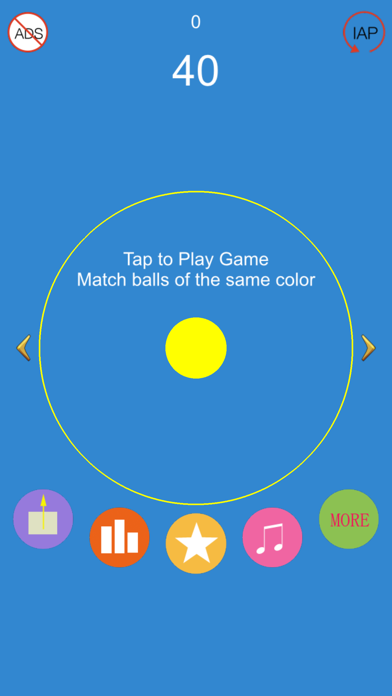 Screenshot #1 pour Tap Color-Test reaction speed
