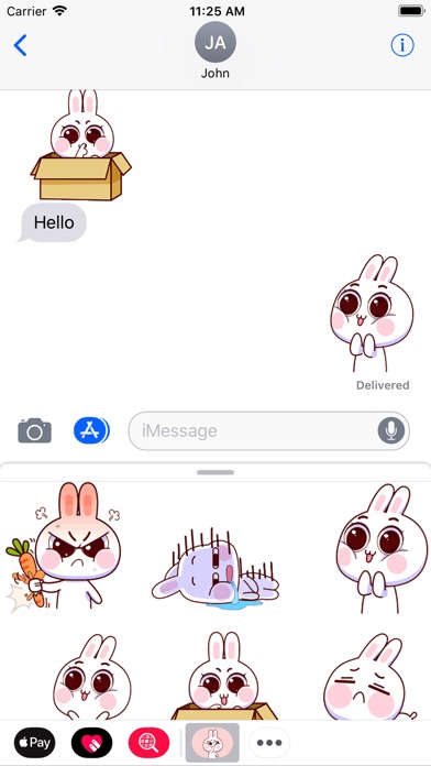 Baby Rabbit Animated Stickers screenshot 4