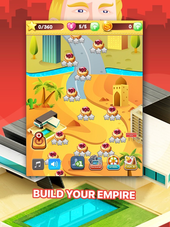Screenshot #1 for Donald's Domination - Build your Empire in Match 3
