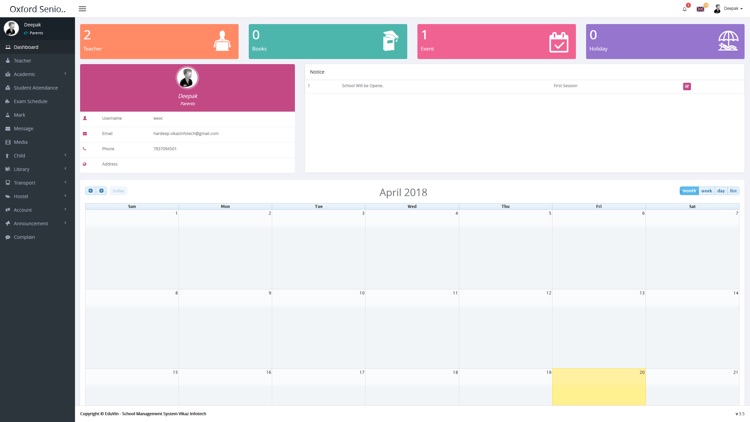 Oxford Seniors School Payal