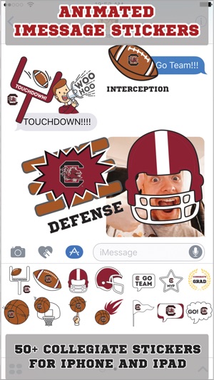 Gamecocks Animated Stickers