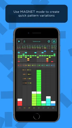 Скриншот SNAP - Reactable Drum Machine на iPhone 2