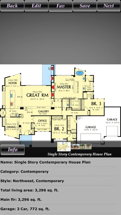 Contemporary Style Home Plans