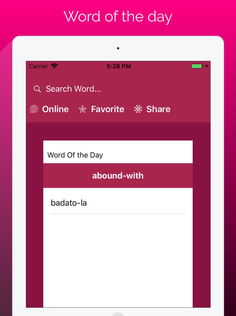 iPad screenshot