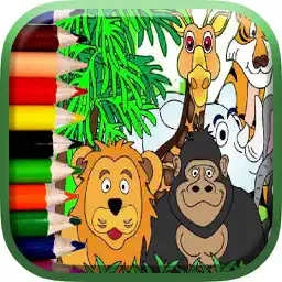 Zoo Cute Animals Coloring Book app icon