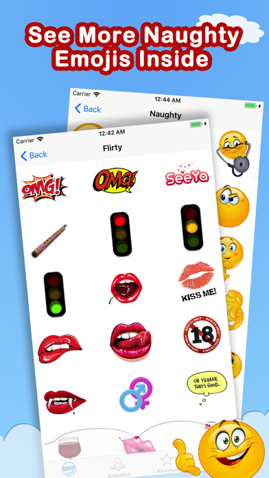 Screenshot #2 pour Adult Emoji Animated Emojis