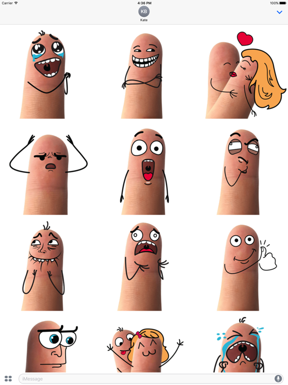 Screenshot #4 pour Finger Couple in Love Sticker
