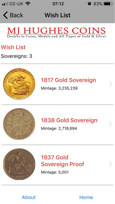 MJH Guide to Gold Sovereigns screenshot 4