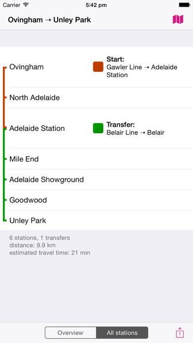 Screenshot #3 pour Adelaide Rail Map Lite
