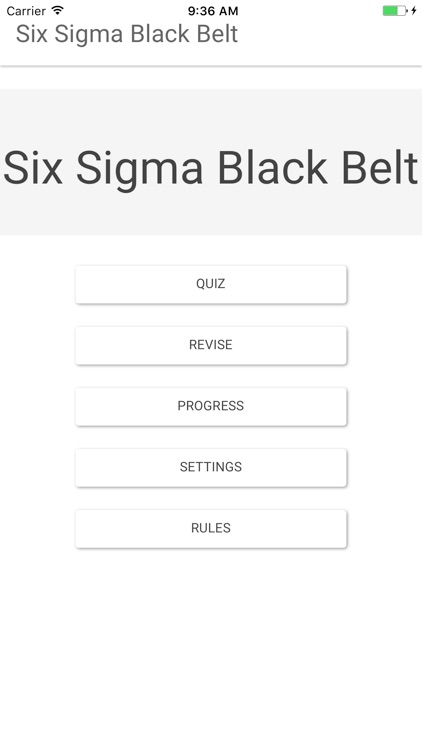 Six Sigma Black Belt
