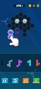 Hexa Block Tangram Puzzle screenshot #2 for iPhone