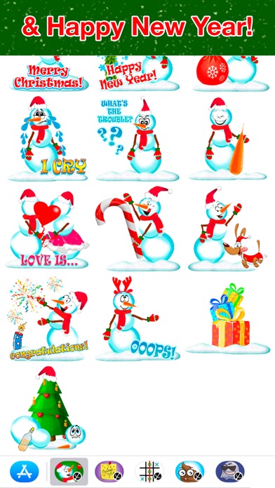 Snowman - Winter cute stickers screenshot 4