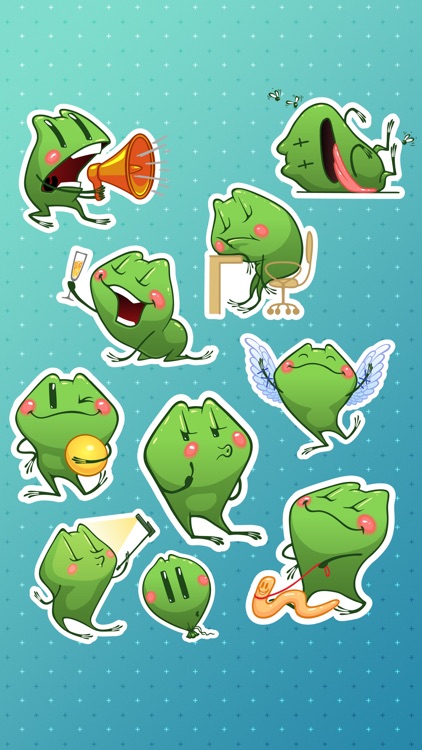 Travel Frog - iMessage Sticker