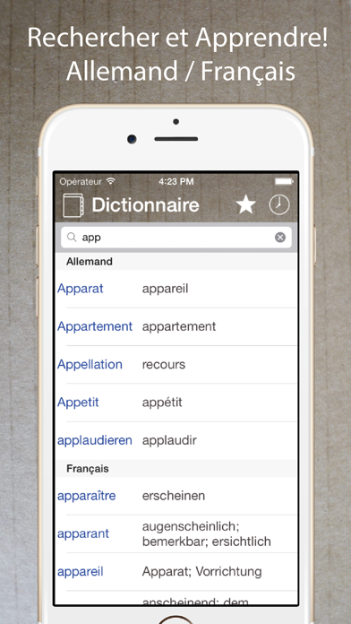 Screenshot #1 pour Dictionnaire-Allemand Français