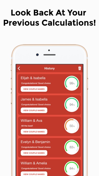 Compatibility/Love Calculator iPhone screenshot 4 - Entertainment app