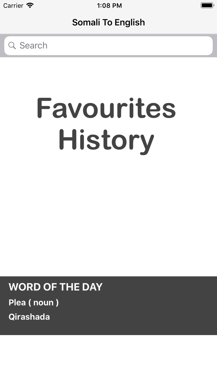 Somali To English Dictionary