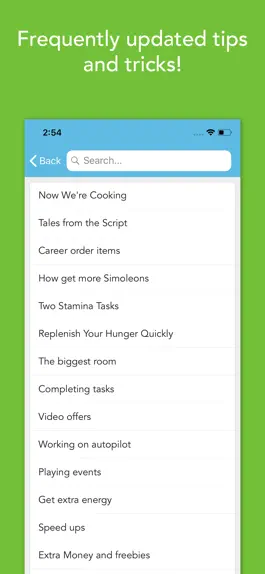Game screenshot Cheat Sheet for Sims Mobile apk