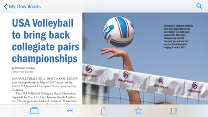 VolleyballUSA: Official Magazine of USA Volleyball iPhone screenshot 3 - Sports app