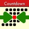 This application displays a countdown to an event in days, hours, minutes and seconds