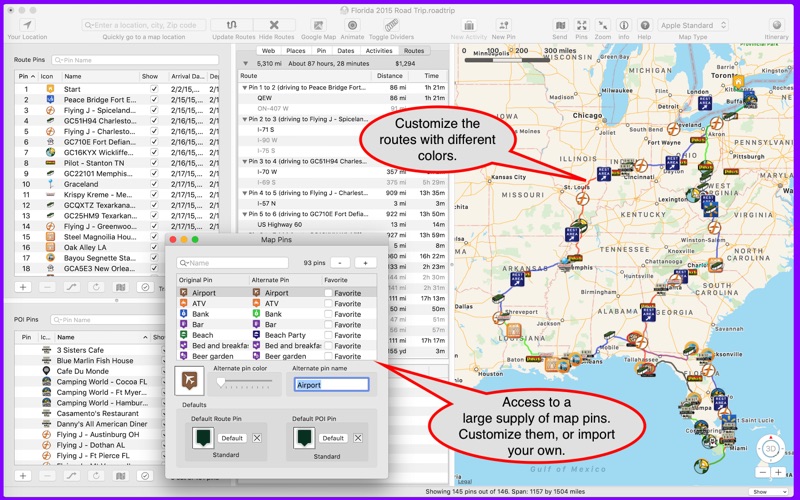 Screenshot #2 pour Road Trip Planner LITE