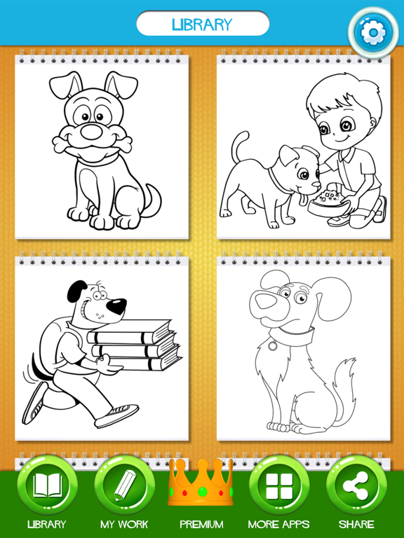 Screenshot #6 pour Chien Dessins à Colorier