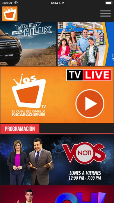 VosTV screenshot 2