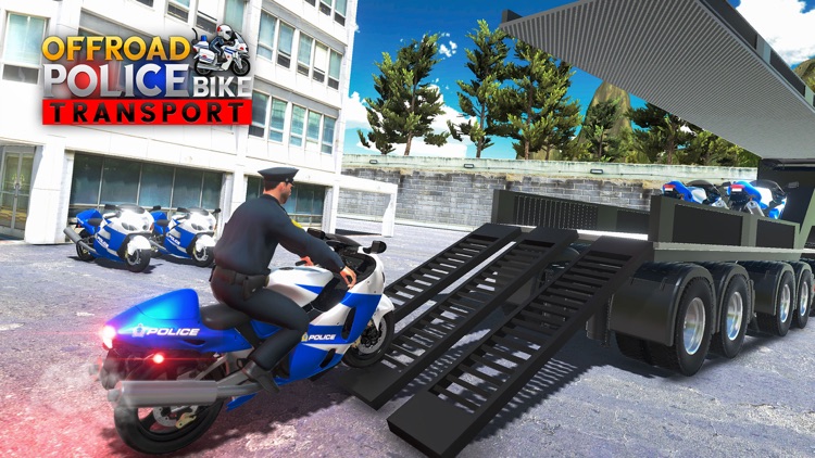 Police Bike Transporter Truck