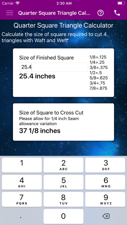 Quick Quilt Calculator