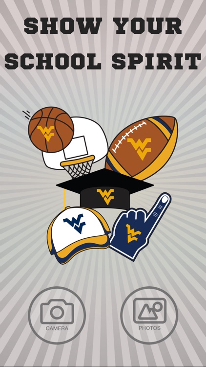 West Virginia Mountaineers PLUS Selfie Stickers