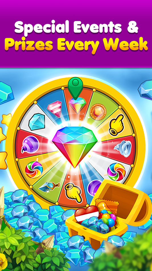 #4. Gem Drop: Match-3 Puzzle Mania (iOS) 由: 12 POINT APPS LLC