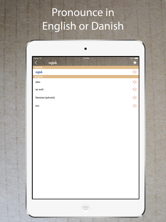 Screenshot #5 pour Danish English Dictionary Pro