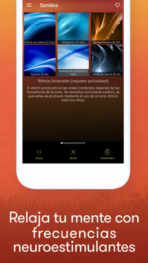 Captura de pantalla de Meditation & Relax Music Pro en iPhone 2