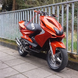 Orange Black Racing Aerox