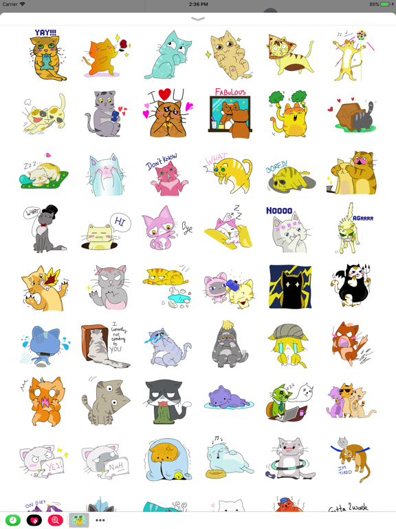 Screenshot #6 pour Funny Cat Emoji Stickers