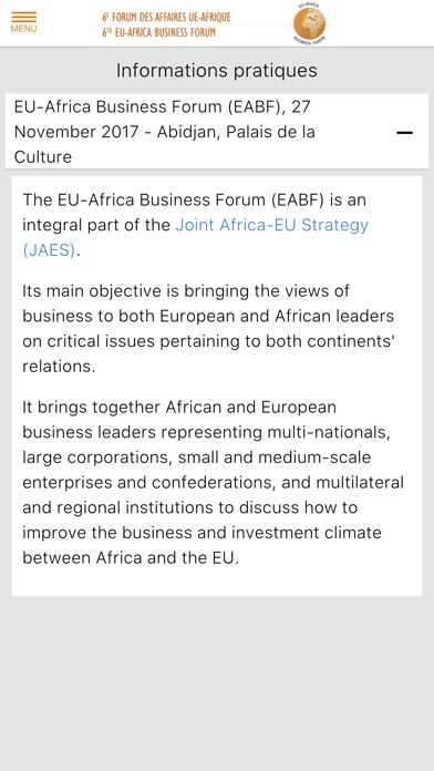 6ème EU-Africa Business Forum screenshot 3