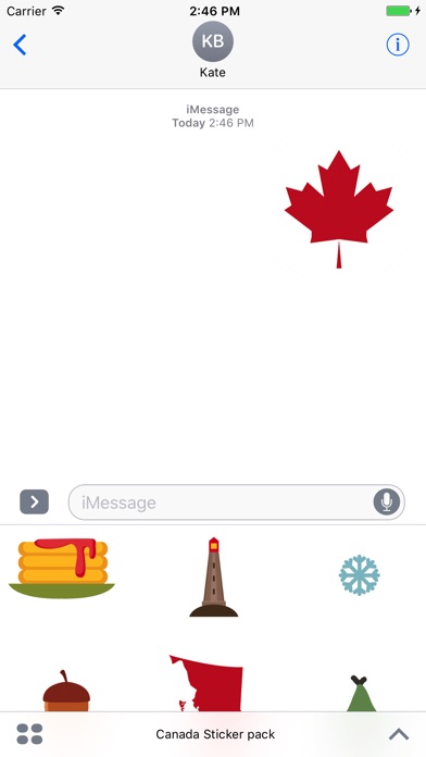 Canada country stickers emoji screenshot 4