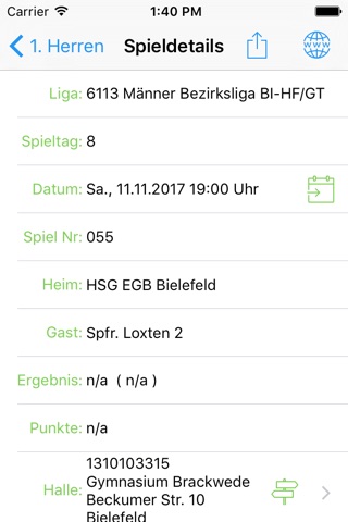 HSG EGB Bielefeld screenshot 3