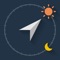 SunLocation is you can know the current position and altitude of the sun
