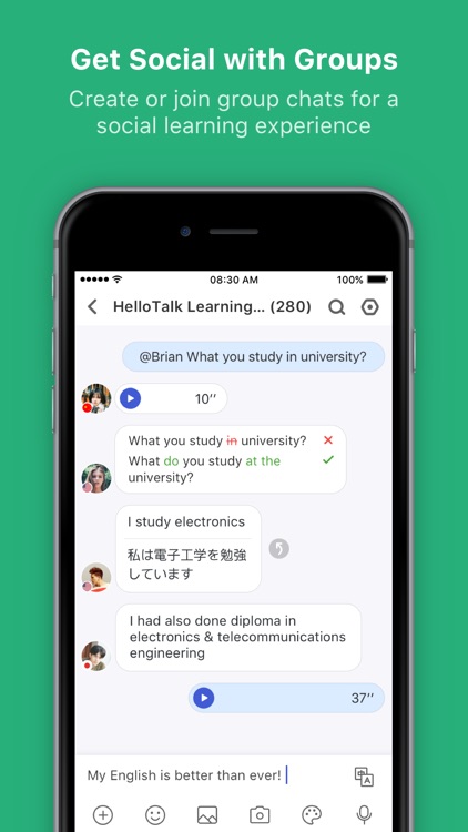 HelloTalk Learn Language Fast screenshot-4