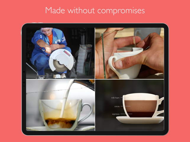 Schermafbeelding van de geweldige koffie-app