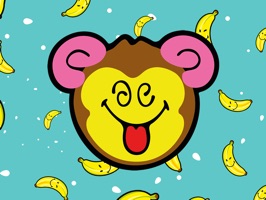 Pack of 32 Smiley Monkey stickers from SmileyWorld