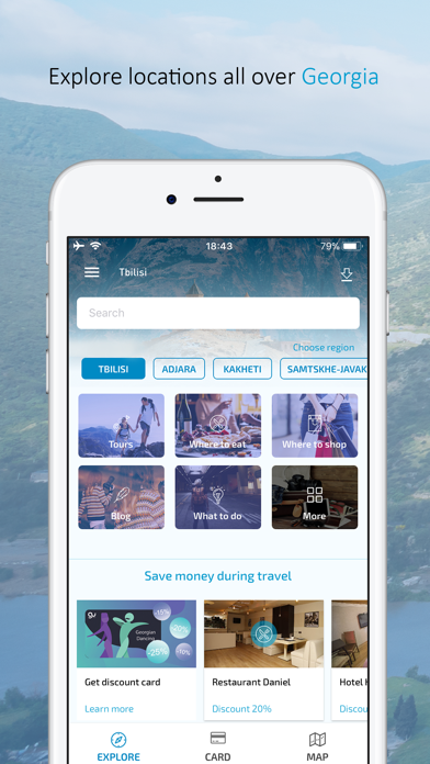 Screenshot #1 pour Guide-U: Georgian Travel App