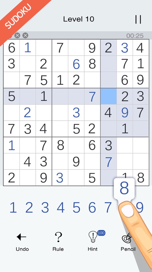 #1. Sudoku - Math Logic Puzzles (iOS) By: qiao hu