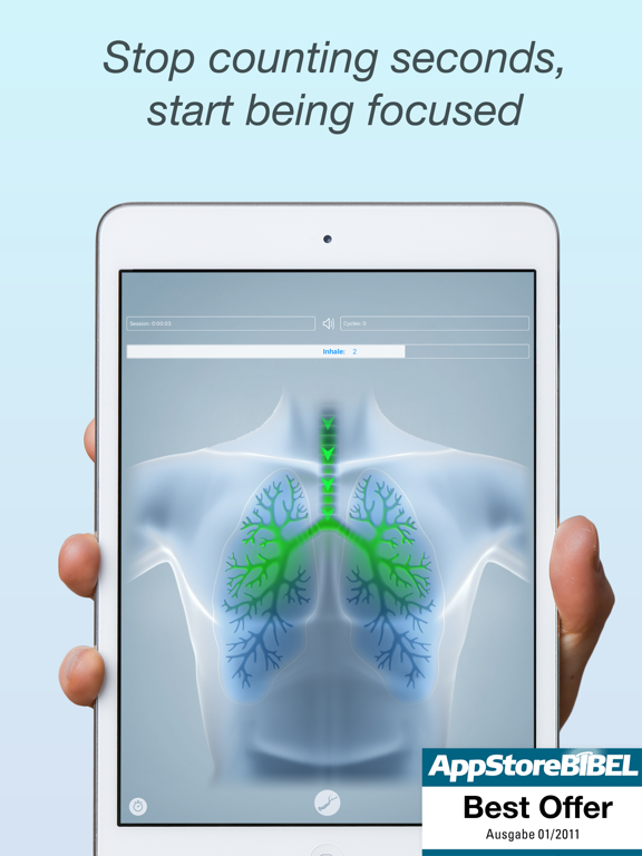 Apnea Trainer iPad screenshot 1 - Sports app