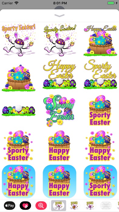 Easter Golf Stickers screenshot 2